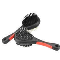 Escova Rasqueadeira Dupla Plástico Para Cães Gatos Tamanho G