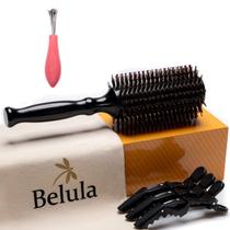 Escova redonda Belula Boar Bristle para secagem com conjunto Escova redonda Belula Boar Bristle para secagem com conjunto