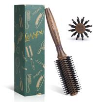 Escova redonda para secagem por sopro Escova de cabelo LORSEX Boar Bristle Escova redonda para secagem por sopro Escova de cabelo LORSEX Boar Bristle