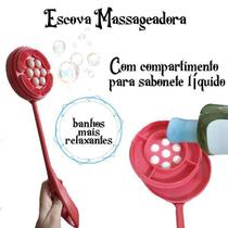 Escova Relaxante (RELAX) para Banho com massageador de costas