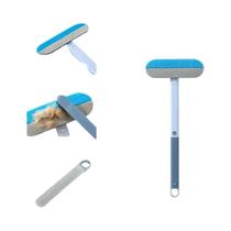 Escova Removedora De Pelos De Animais Com Cabo Longo Ferramenta Multifuncional Para Limpeza De