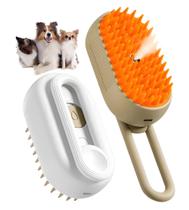 Escova Removedora Pelos Caes E Gatos Vapor 3em1 Rasqueadeira