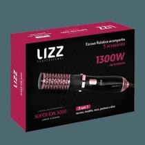 Escova Rotativa 5 em 1 Secadora Multifuncional 127v Super Íon 3000 1300w Rose Lizz