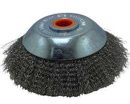 Escova Rotativa Aço Frisado Para Roçadeiras 150mm Furo Univ