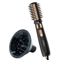 Escova Rotativa Britânia Profissional 1300w Ions Secadora Alisadora Quente Frio G21 Bivolt Com Difusor De Cachos