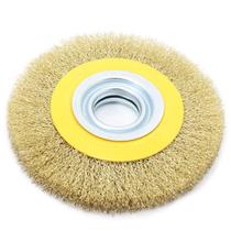 Escova Rotativa Circular Latonada 6 X 3/4 Para Motoesmeril