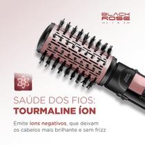 Escova Rotativa Giratória Elétrica de Cabelo Ceramic 1200w ER10 BLK ROSE Mondial 220V