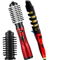 Escova Rotativa Ions Tourmaline Cerâmica 1000w Protect Giratória Modelador Philco Maravilha