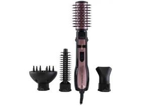 Escova Rotativa Mondial ER10 Black Rose Line 5 em 1 Seca, Alisa e Modela 1200W Cor Preto/Rosé 127V Escova Rotativa Mondial ER10 Black Rose Line 5 em 1 Seca, Alisa e Modela 1200W Cor Preto/Rosé 127V