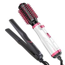 Escova Rotativa New Turbo 220v/Prancha Bivolt Eleganza Gama