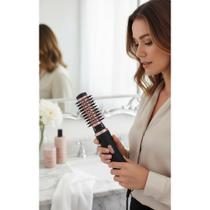 Escova Rotativa Seca Alisa Modela 1200W Bivolt Ion Tourmalin