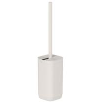 Escova Sanitária 10x30cm Bege Aura Ou Lavatina Suporte Piso Parede Banheiro Vaso