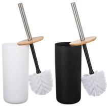 Escova Sanitária Bambu Banheiro Lavabo Limpeza Escovinha Cor Enviada Aleatória