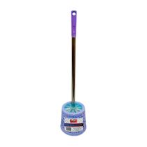 Escova Sanitária Banheiro Cabo Inox Rattan Com Suporte 51cm