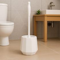 Escova Sanitária Cerda de Lavar Banheiro Com Suporte Limpeza Colorida Preta Branca