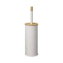 Escova sanitaria com suporte 9,2x42 design bambu cor branca