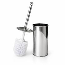 Escova Sanitária com Suporte em Aço Inox Limpador Privada Higiênica Banheiro