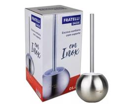 Escova Sanitária Com Suporte Em Inox Mega Resistente E Linda Escova Sanitária Com Suporte Em Inox Mega Resistente E Linda