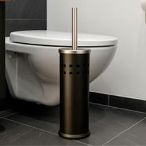 Escova Sanitária Com Suporte Inox Mimo Style Black Para Vaso Sanitário Escova Sanitária Com Suporte Inox Mimo Style Black Para Vaso Sanitário