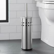 Escova Sanitária Com Suporte Inox Mimo Style Prata Para Vaso Sanitário