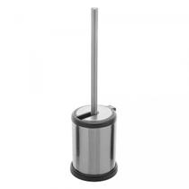 Escova Sanitária Com Suporte Inox Vassourinha De Limpeza Para Vaso Privada Banheiro Com Cerdas Flexíveis Lyor Casa Limpa