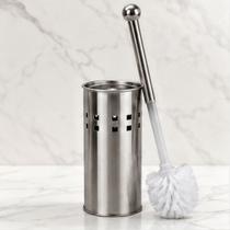 Escova Sanitária com Suporte Inox Ventilado para Banheiro, Limpeza Higiênica, Resistente, Fácil de Limpar, 25x11x11cm, 350g INOX Escova Sanitária com Suporte Inox Ventilado para Banheiro, Limpeza Higiênica, Resistente, Fácil de Limpar, 25x11x11cm, 350g INOX