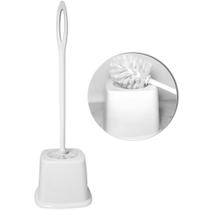 Escova Sanitaria Com Suporte Plastic Quadrado Branco 48X15Cm