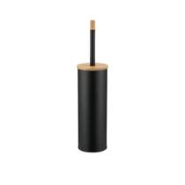 Escova sanitaria cor preta com suporte 9,2x42 design bambu