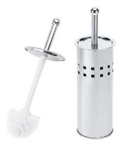 Escova Sanitária De Aço Inox Limpador Limpeza Rápida Vaso Privada Banheiro De Luxo - New