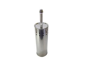 Escova sanitária de inox para banheiro 2 peças 36,5x10cm