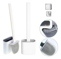 Escova Sanitária De Silicone Flexível Pra cantos Lavabo Banheiro Escova Sanitária De Silicone Flexível Pra cantos Lavabo Banheiro