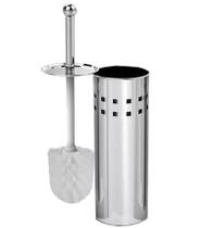 Escova sanitaria inox c suporte 27x10cm banheiro - UtilBazar