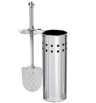 Escova sanitaria inox c suporte 27x10cm banheiro