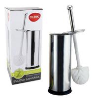 Escova Sanitária Inox C/suporte De Banheiro Higienica