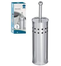 Escova Sanitária Inox Com Suporte Para Banheiro