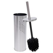 Escova Sanitária Inox de Banheiro Escovinha de Canto Limpar Vaso Sanitário Higienização Privada