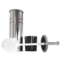 Escova Sanitária Inox Limpador Vaso Privada Banheiro C/ Base - LB Mega Mix