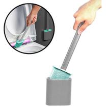 Escova Sanitária Quadrada De Silicone Com Adesivo Para Parede - CLINK