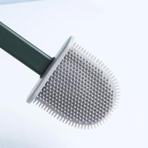 Escova Sanitária Silicone De Limpar Vaso Sanitário com Suporte você garante a higiene - CORES Sortidas