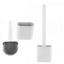 Escova Sanitária Silicone De Limpar Vaso Sanitário Suporte