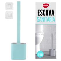 Escova Sanitaria Silicone Vaso Banheiro com Dispenser