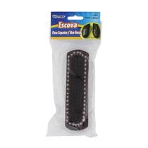 Escova Sapatos Madeira E Cerdas Naturais Engraxa E Lustra