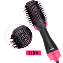 Escova Secadora 110v Preto E Rosa