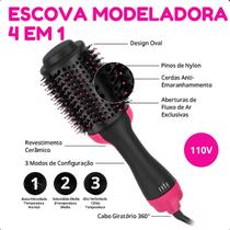 Escova Secadora 1200W Para Cabelos Longos e Cheios de Brilho 110V Escova Secadora 1200W Para Cabelos Longos e Cheios de Brilho 110V