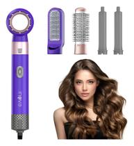 Escova Secadora 5 Em 1 De Cabelo Alisadora E Ondulado Bivolt