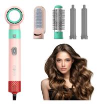 Escova Secadora 5 Em 1 De Cabelo Alisadora E Ondulado Bivolt