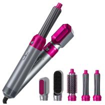 Escova Secadora 5 em 1 Profissional Íons Negativos Pente de Ar Quente 110V Escova Secadora 5 em 1 Profissional Íons Negativos Pente de Ar Quente 110V