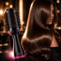 Escova Secadora Alisadora Anti Frizz Seca Alisa Modela Cabelo Profissional Escova Secadora Alisadora Anti Frizz Seca Alisa Modela Cabelo Profissional