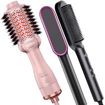 Escova Secadora Alisadora Britânia Ions Tourmaline 4 Em 1 1300w Tube Rose Bivolt Escova Alisadora 2 em 1 da Marca Prosper Hq