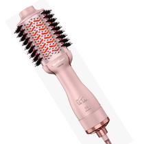 Escova Secadora Alisadora Britania Ions Tourmaline 4 Em 1 1300w Tube Rose Bivolt